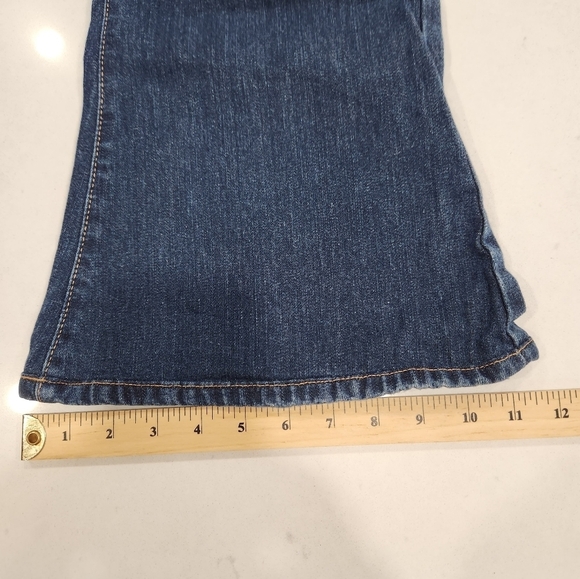 Run & Fly Jeans Woman's 38S W38 L27 Dark Blue Bell Bottom Super Flare Ma… - Picture 13 of 13
